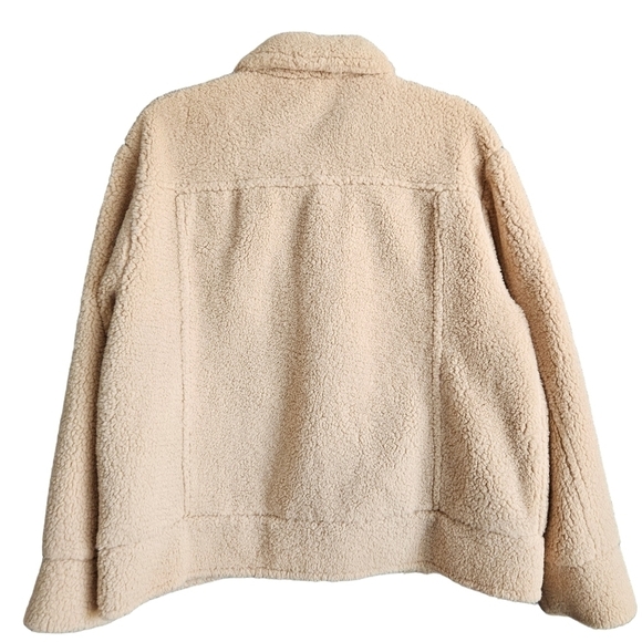 SIMPLY SOUTHERN CAMEL SOFT SHERPA SHACKET JACKET SZ LARGE - Picture 4 of 10